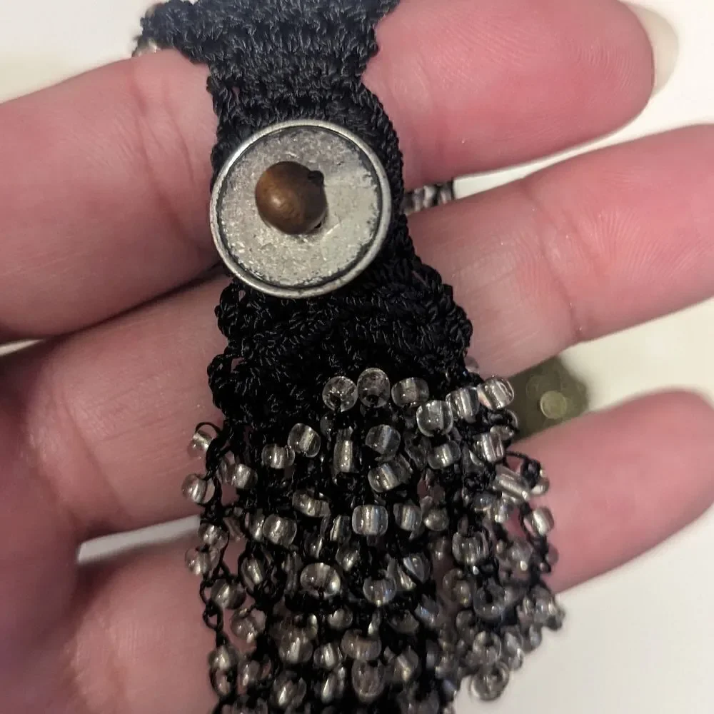 2 piece handmade threaded beaded bracelet